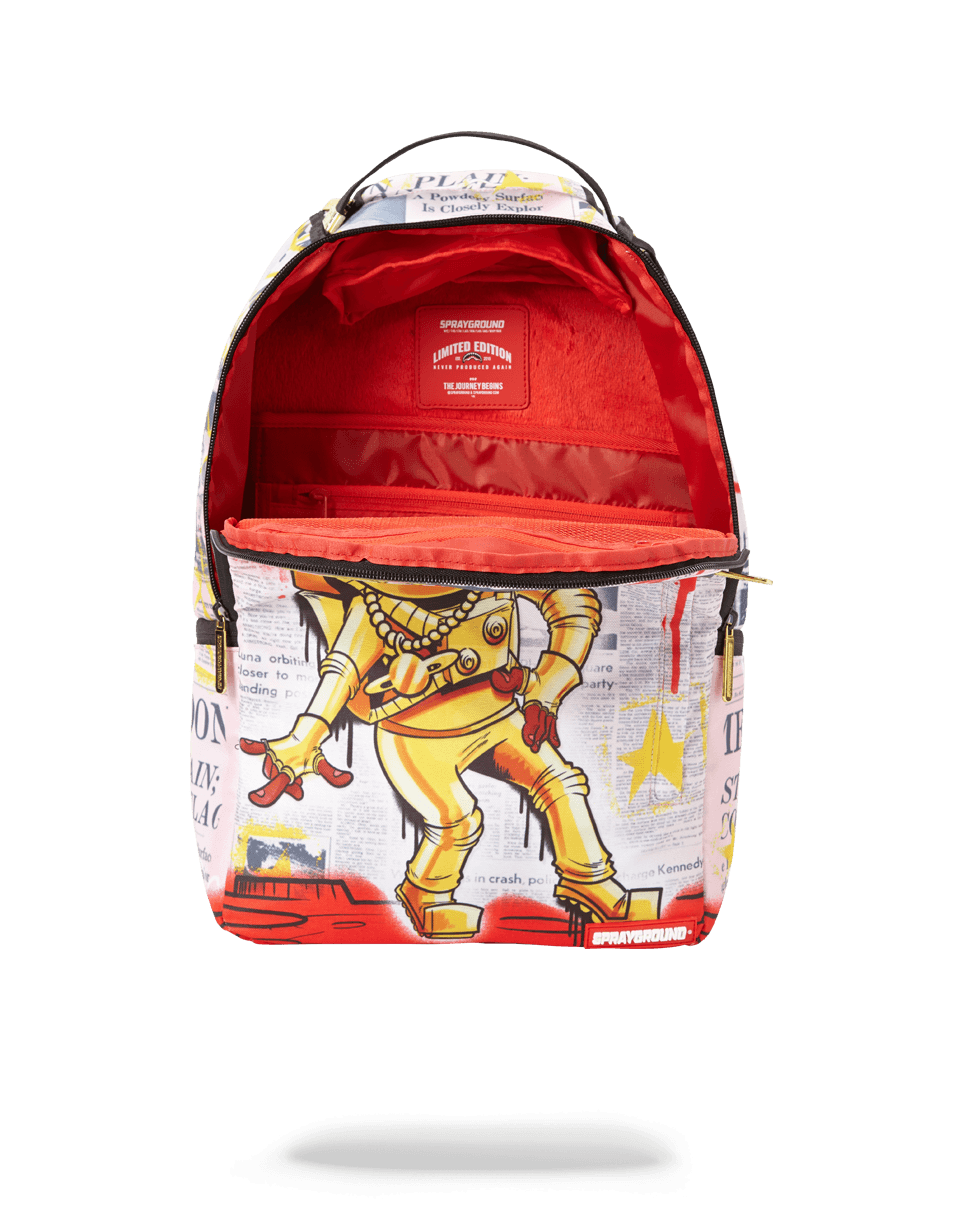SPRAYGROUND® BACKPACK GOLD ASTRONAUT 1969 MOON WALK