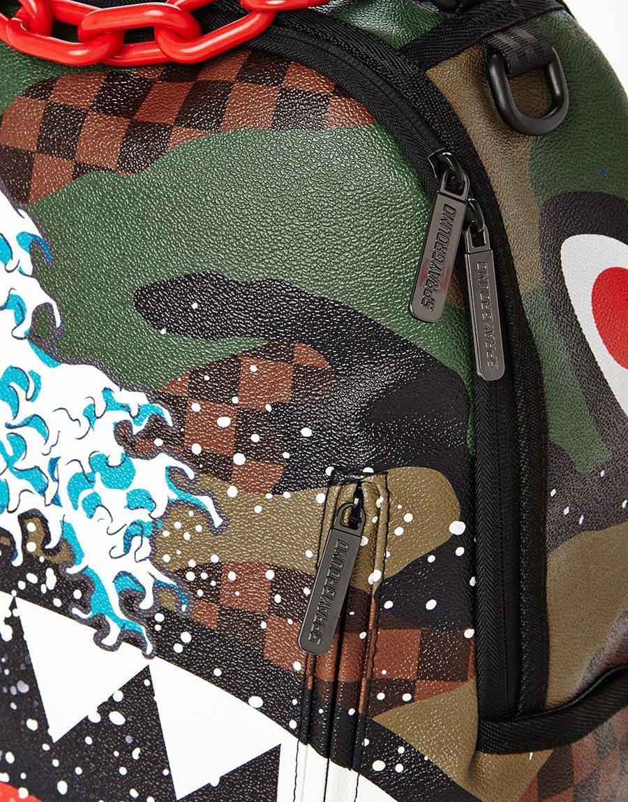 SPRAYGROUND® BACKPACK CAMOKAWA WAVE SHARK