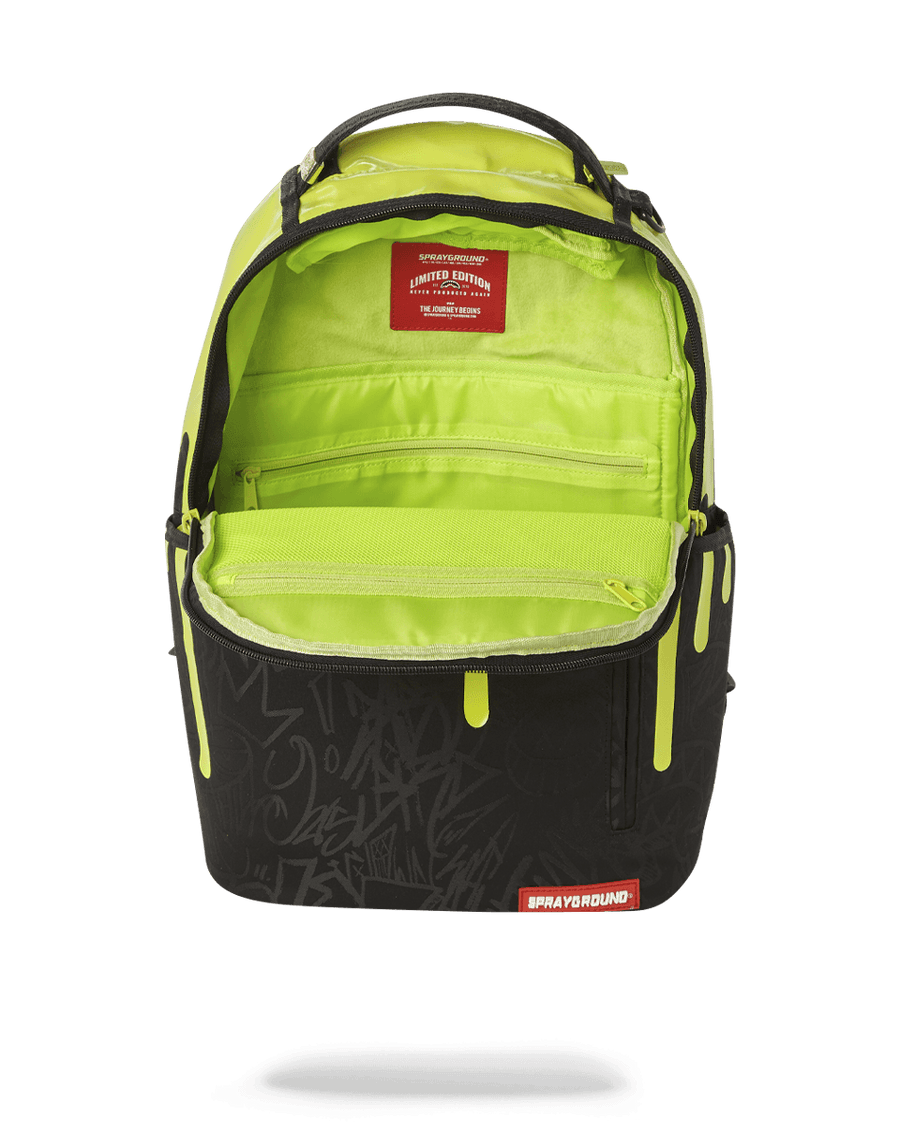 SPRAYGROUND® BACKPACK GREEN NEON DRIP BACKPACK (ONE OF ONE)
