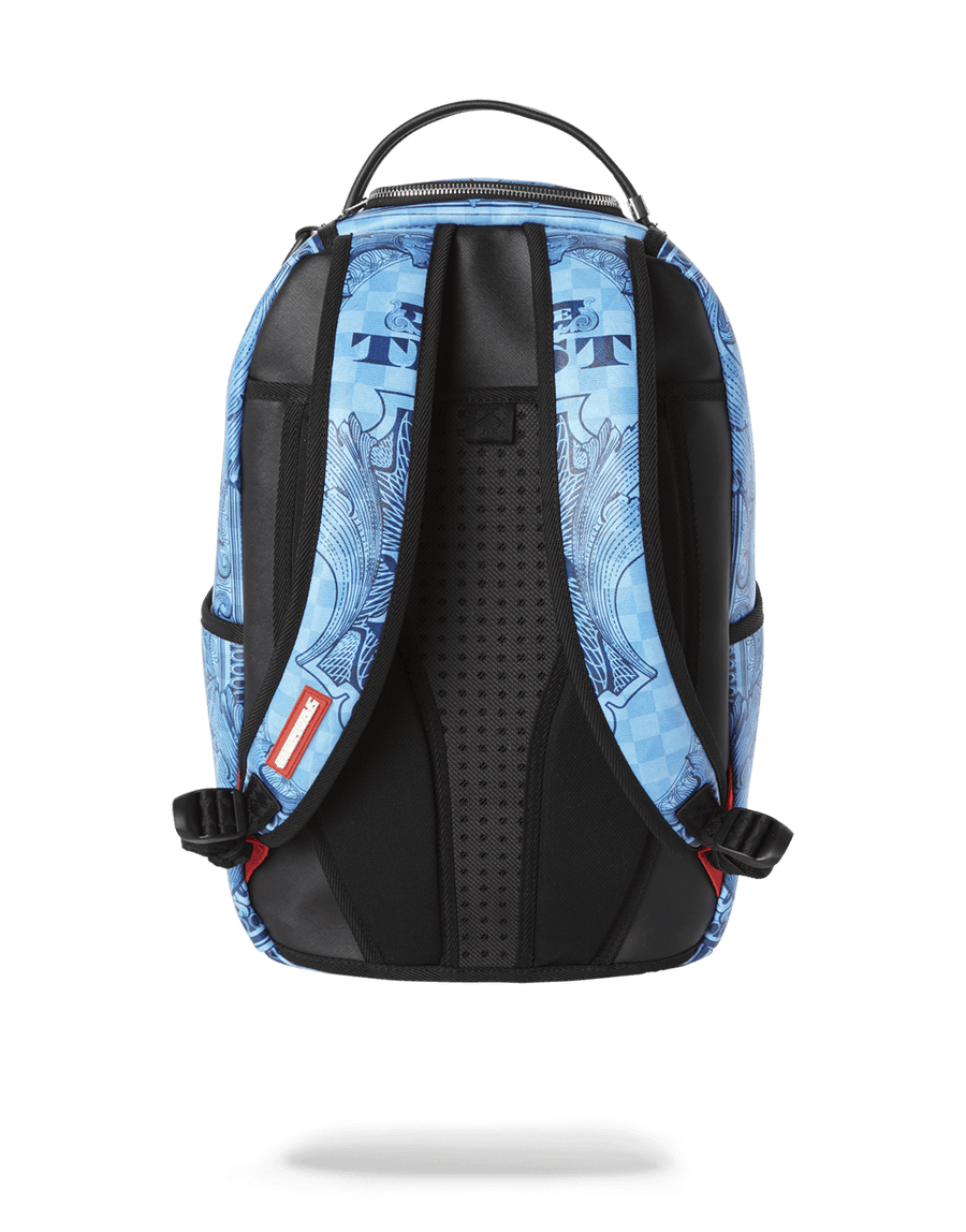 SPRAYGROUND® BACKPACK IN GOD WE TRUST BLUE BACKPACK (ONE OF ONE)