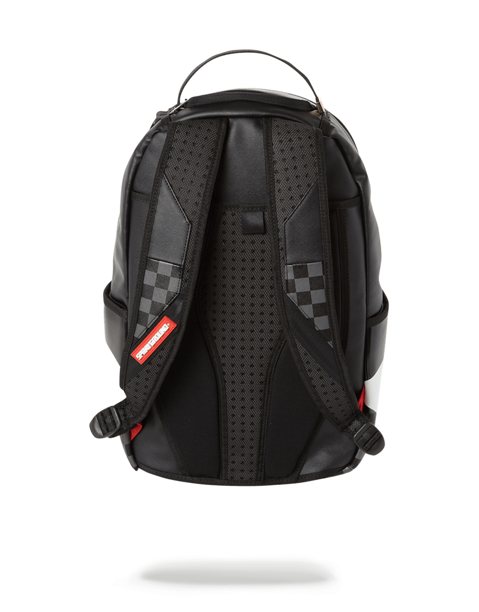 BLACK HALF CHECK SHARKS IN PARIS BACKPACK ONE OF ONE SPRAYGROUND