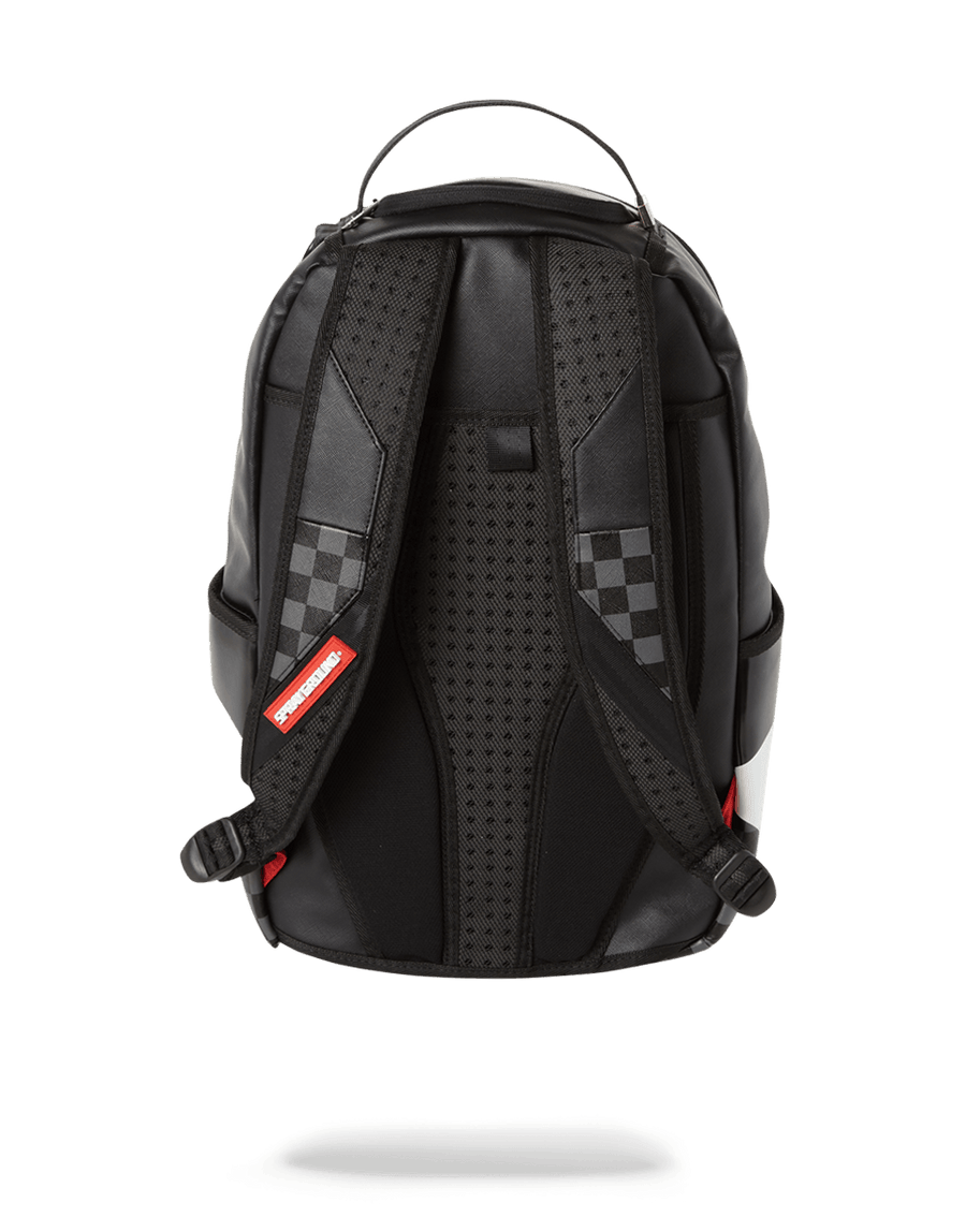 SPRAYGROUND® BACKPACK BLACK HALF CHECK SHARKS IN PARIS BACKPACK (ONE OF ONE)