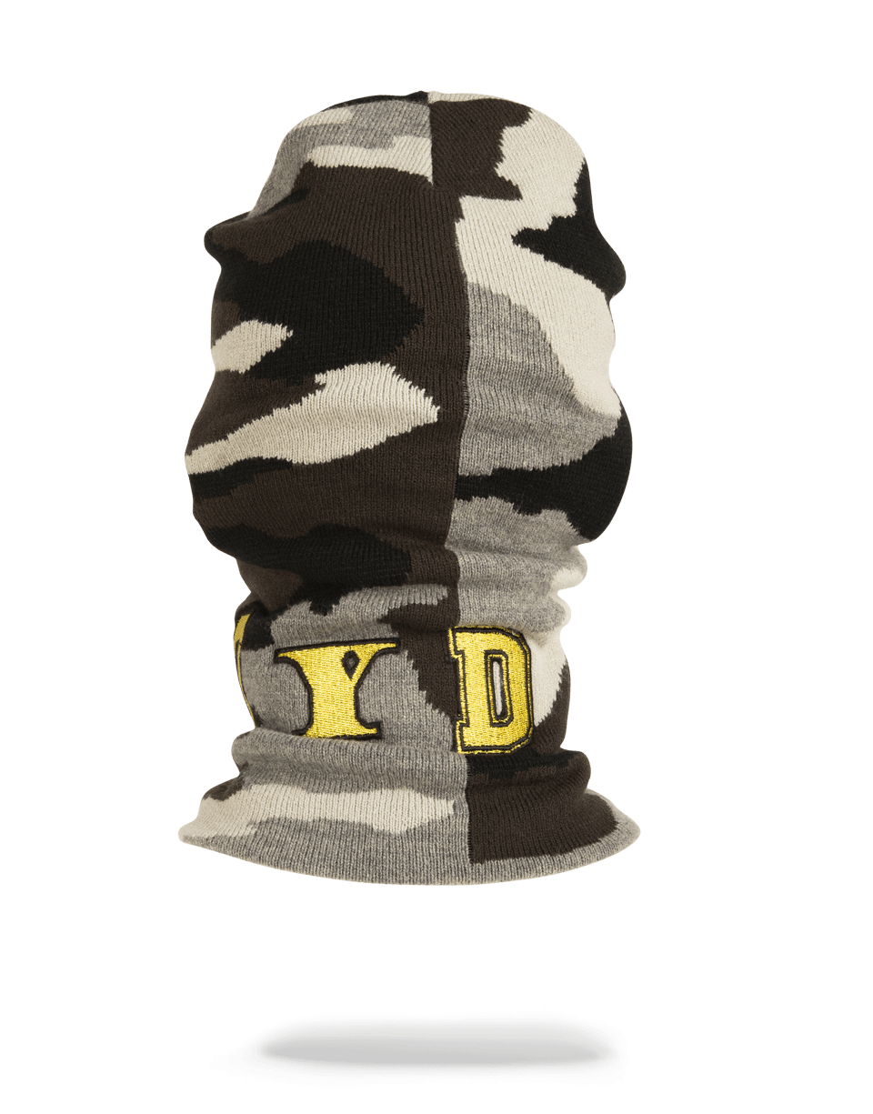 SPRAYGROUND® SKI MASK DESTROY SKI MASK (GOLD CAMO)