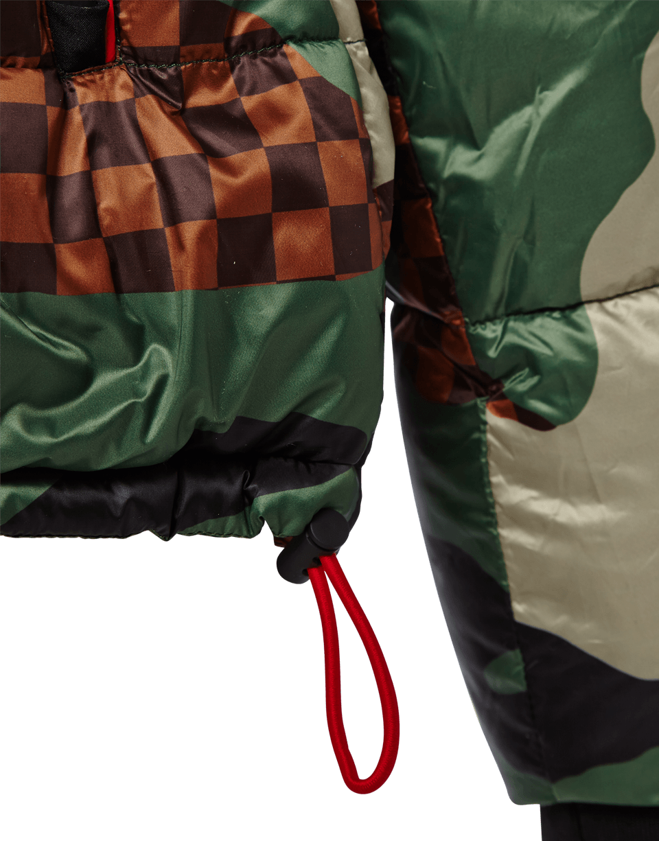 SPRAYGROUND® OUTERWEAR CAMO CHECKERED PUFFER