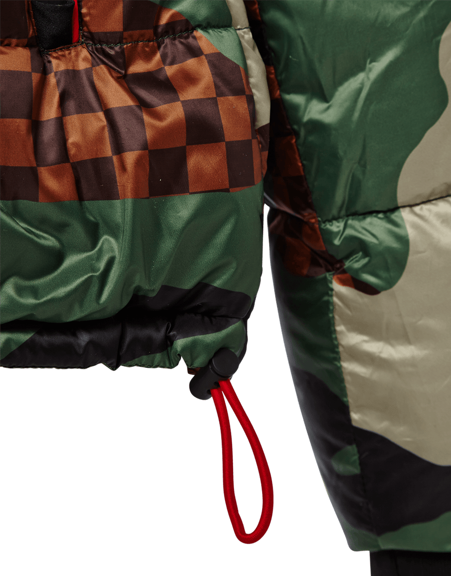 SPRAYGROUND® OUTERWEAR CAMO CHECKERED PUFFER