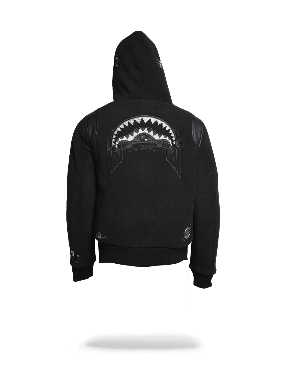 SPRAYGROUND® OUTERWEAR VARSITY ARMY PATCHES JACKET