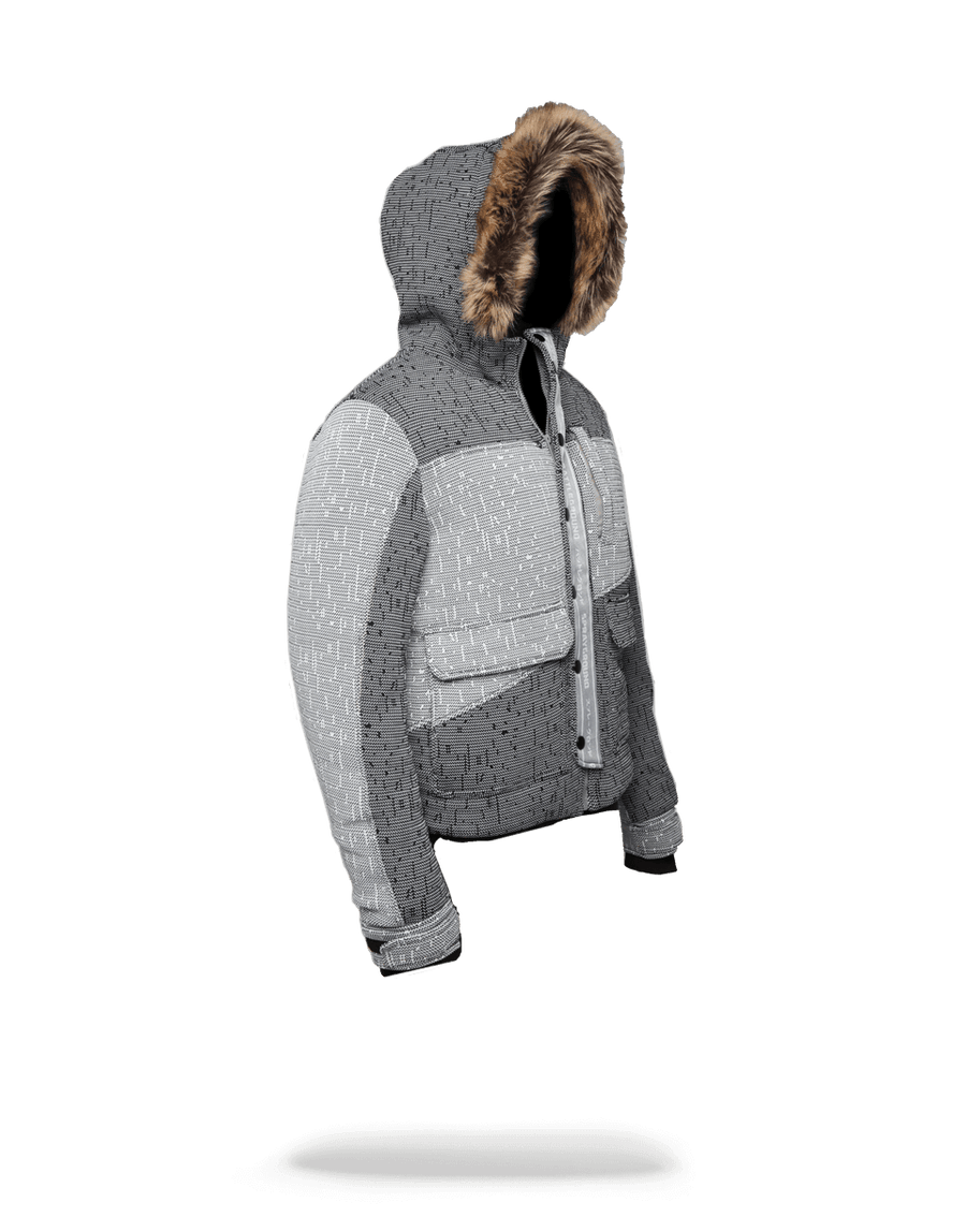 SPRAYGROUND® OUTERWEAR JAPAN STRIPE KNIT CHOPPER JACKET