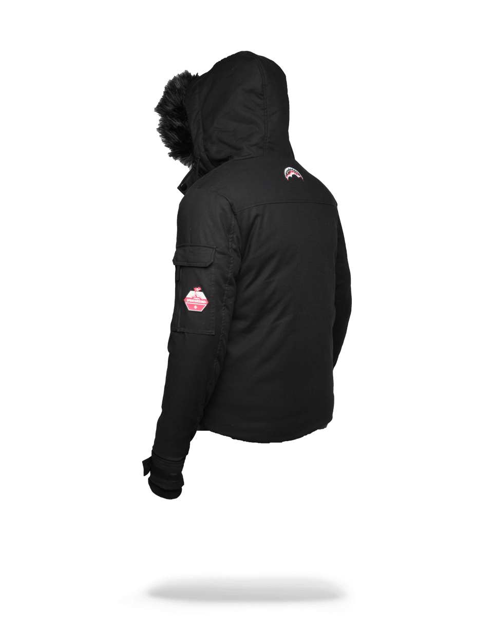 SPRAYGROUND® OUTERWEAR SOLID BLACK CHOPPER JACKET