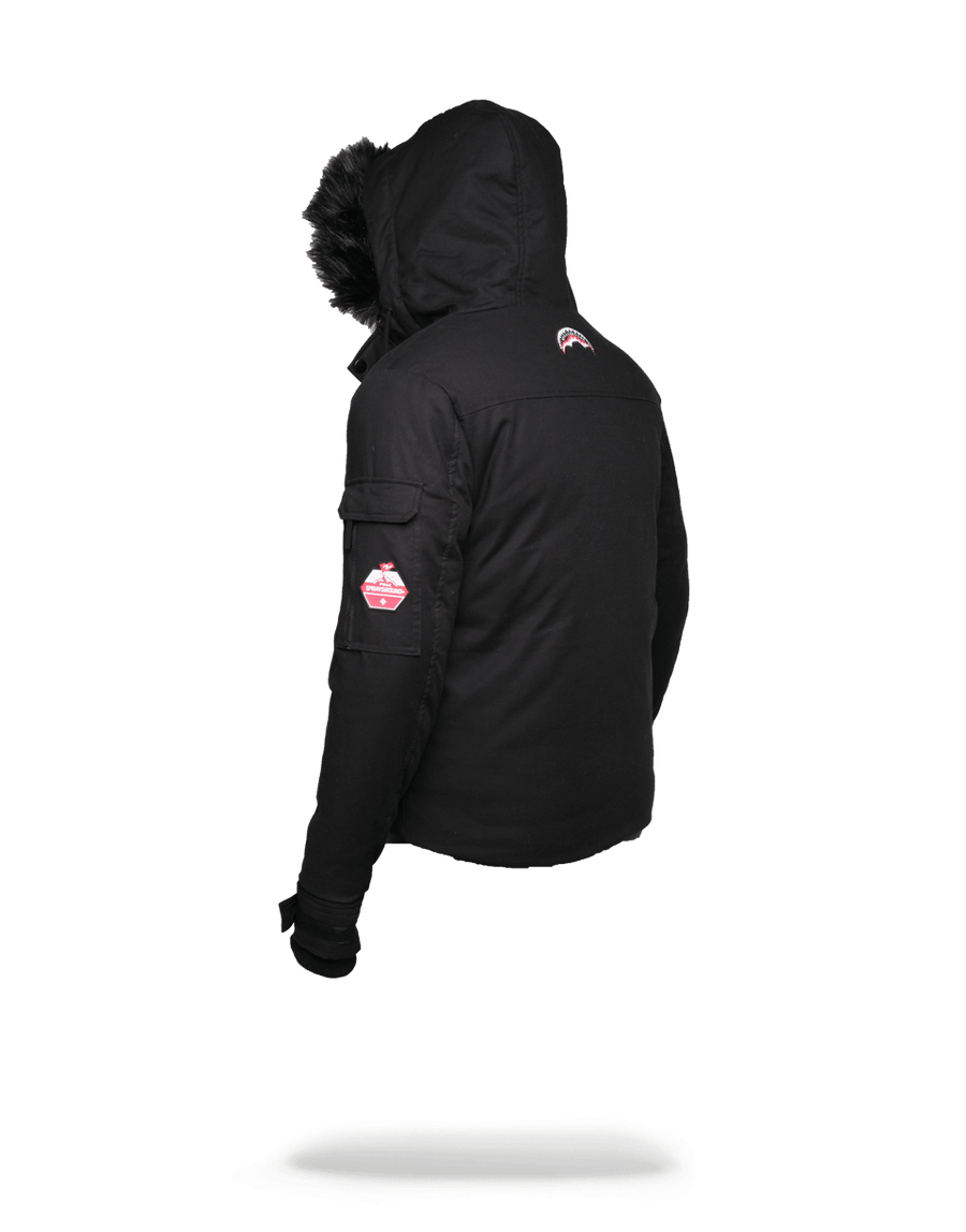 SPRAYGROUND® OUTERWEAR SOLID BLACK CHOPPER JACKET