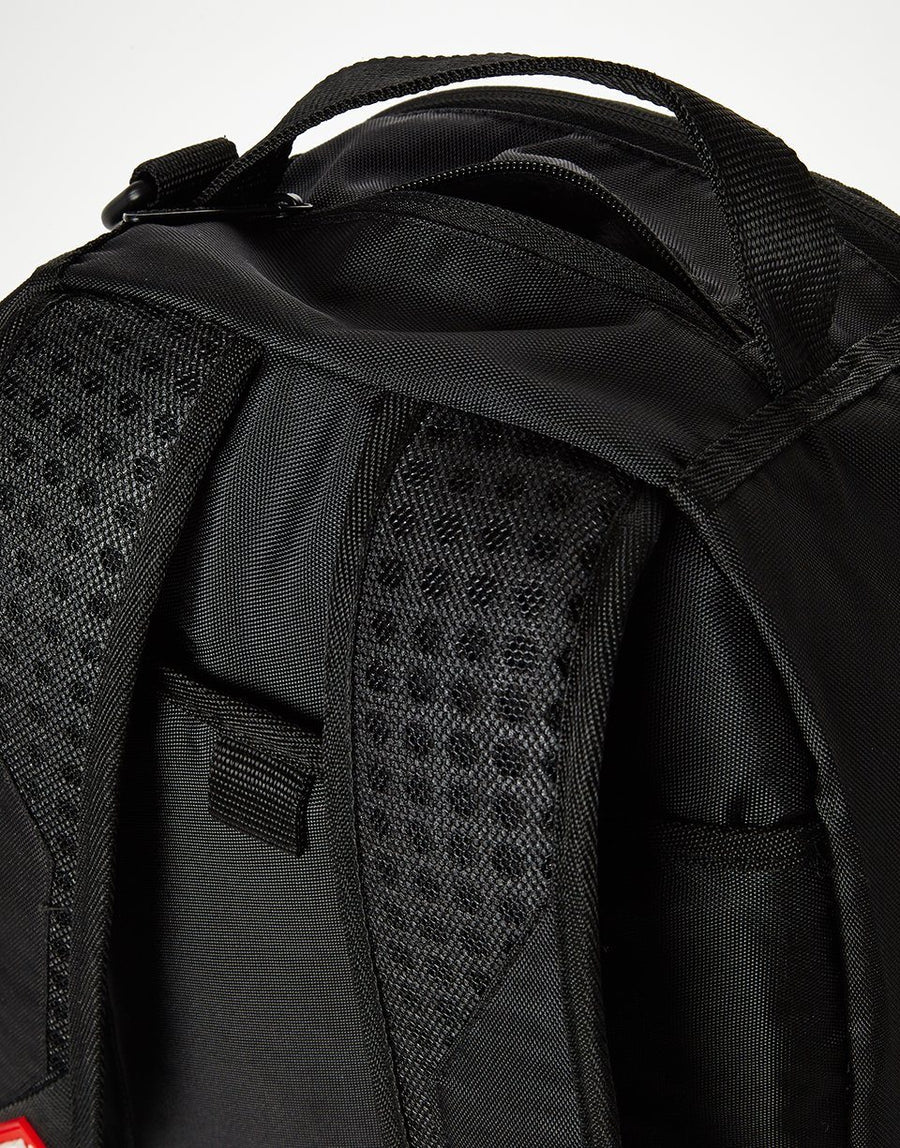 SPRAYGROUND® BACKPACK DOUBLE CARGO SIDE SHARK (BLACK)