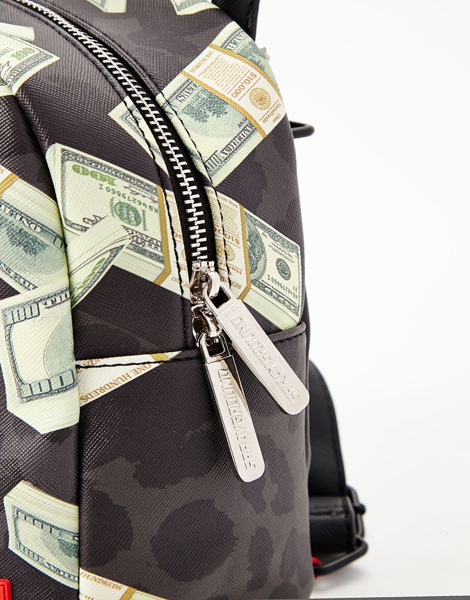 SPRAYGROUND® MINI MONEY ON BLACK LEOPARD PRINT MINI