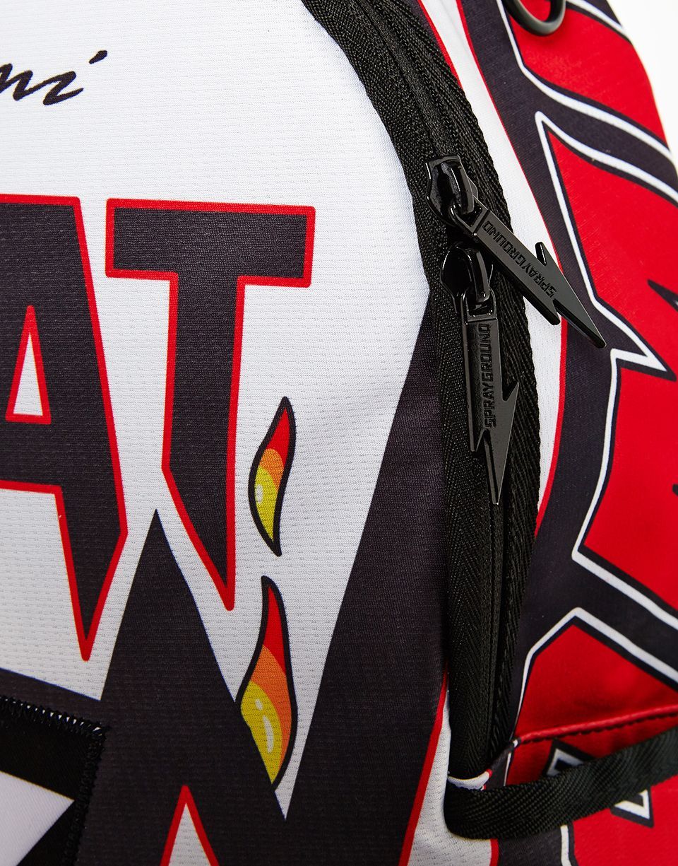 SPRAYGROUND® BACKPACK NBA LAB MIAMI HEAT FLAME SHARK