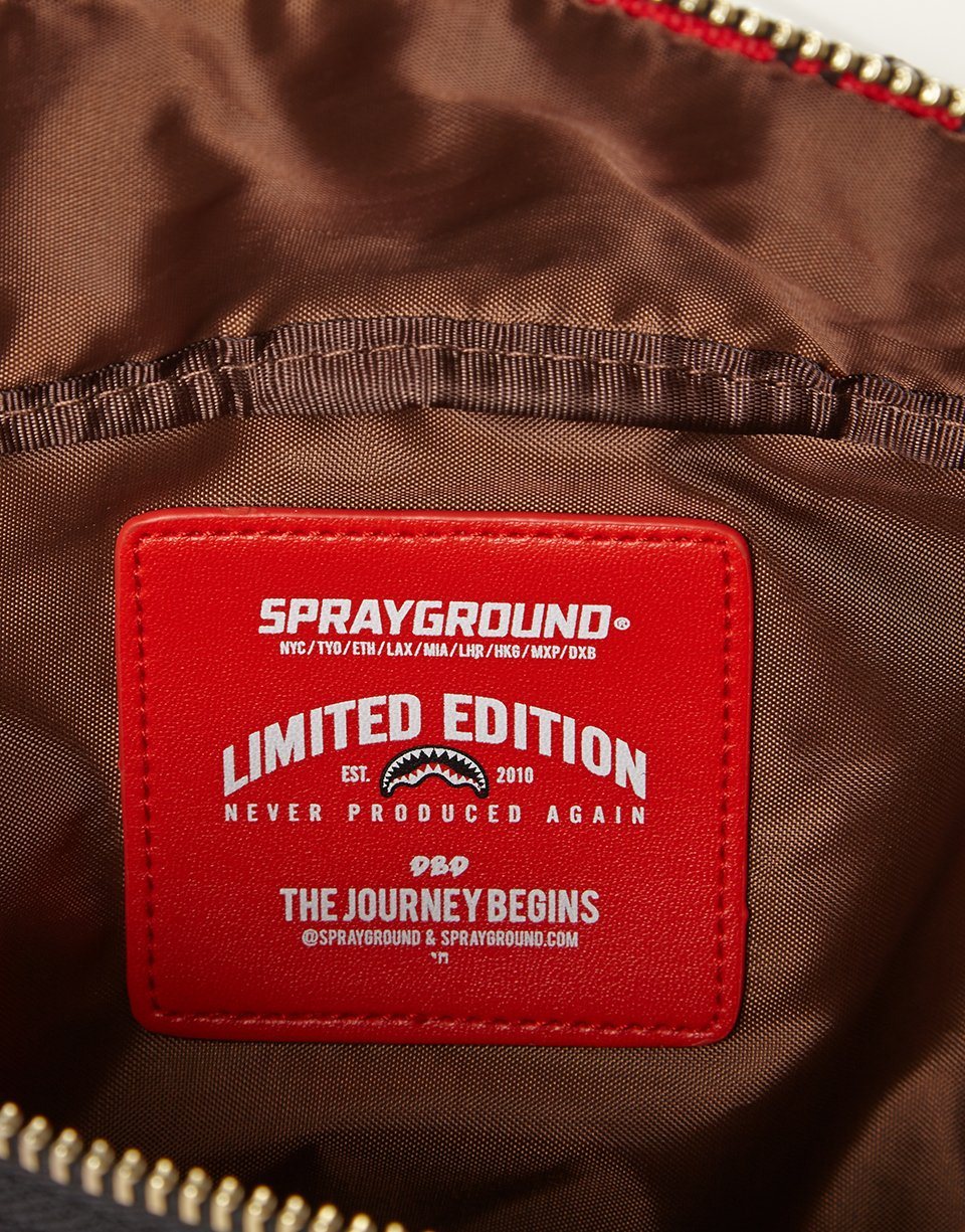 SPRAYGROUND® CROSS BODY REVERSE SHARKS IN PARIS CROSSBODY (RED)