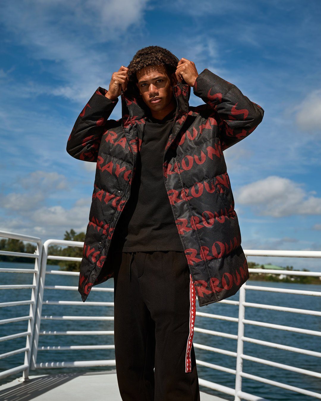 SPRAYGROUND® APPAREL SG GRAFFITI PUFFER JACKET BLACK