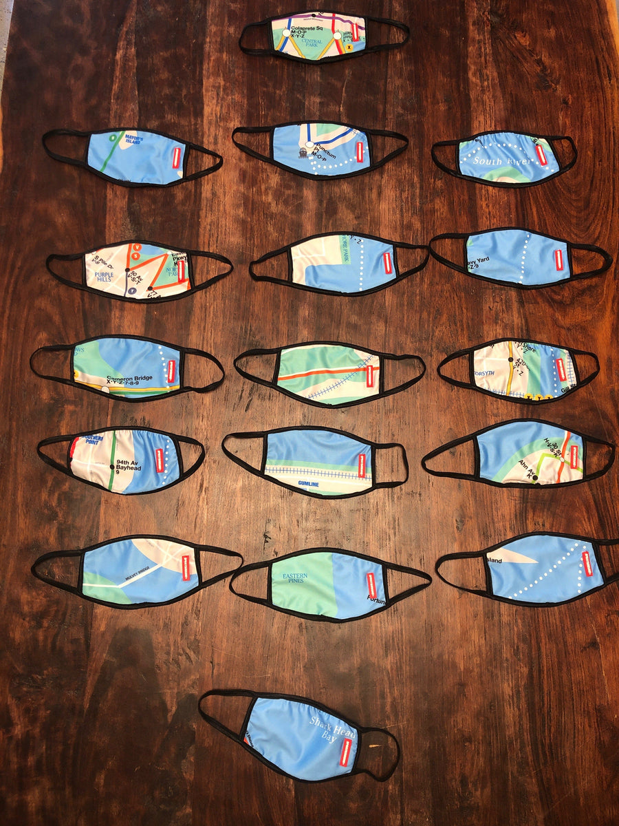 SPRAYGROUND® FASHION MASK KIDS NYC SHARK MAP (CLASSIC FIT)