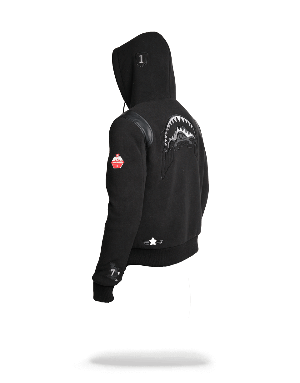 SPRAYGROUND® OUTERWEAR VARSITY ARMY PATCHES JACKET