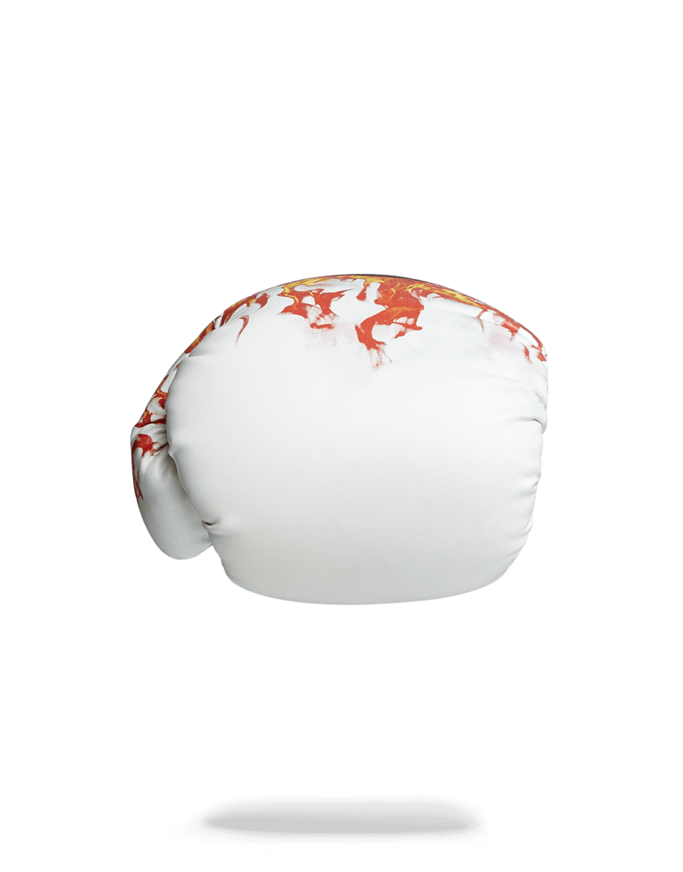 SPRAYGROUND® BOXING GLOVES WHITE FIRE MONEY BOXING GLOVES