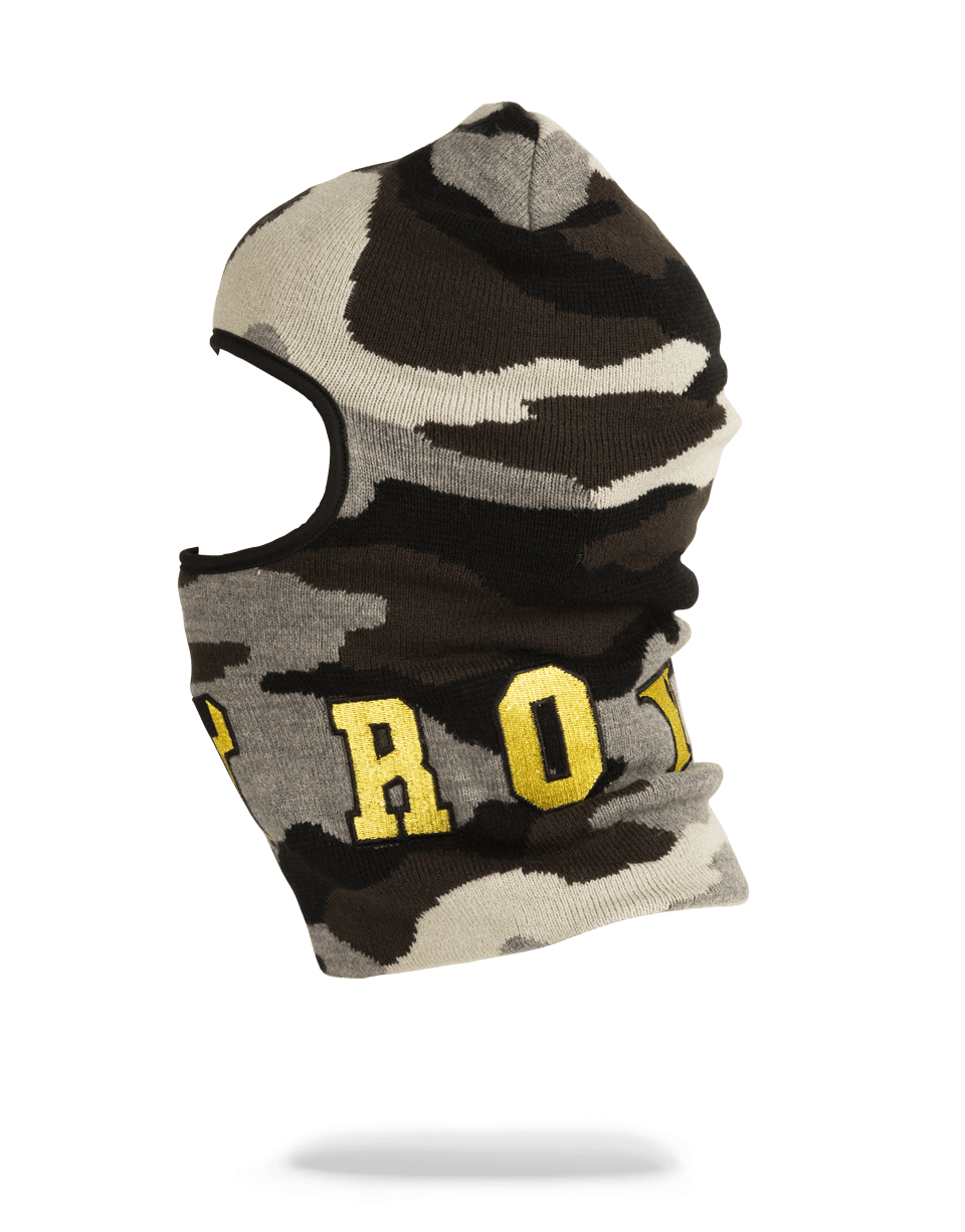 SPRAYGROUND® SKI MASK DESTROY SKI MASK (GOLD CAMO)