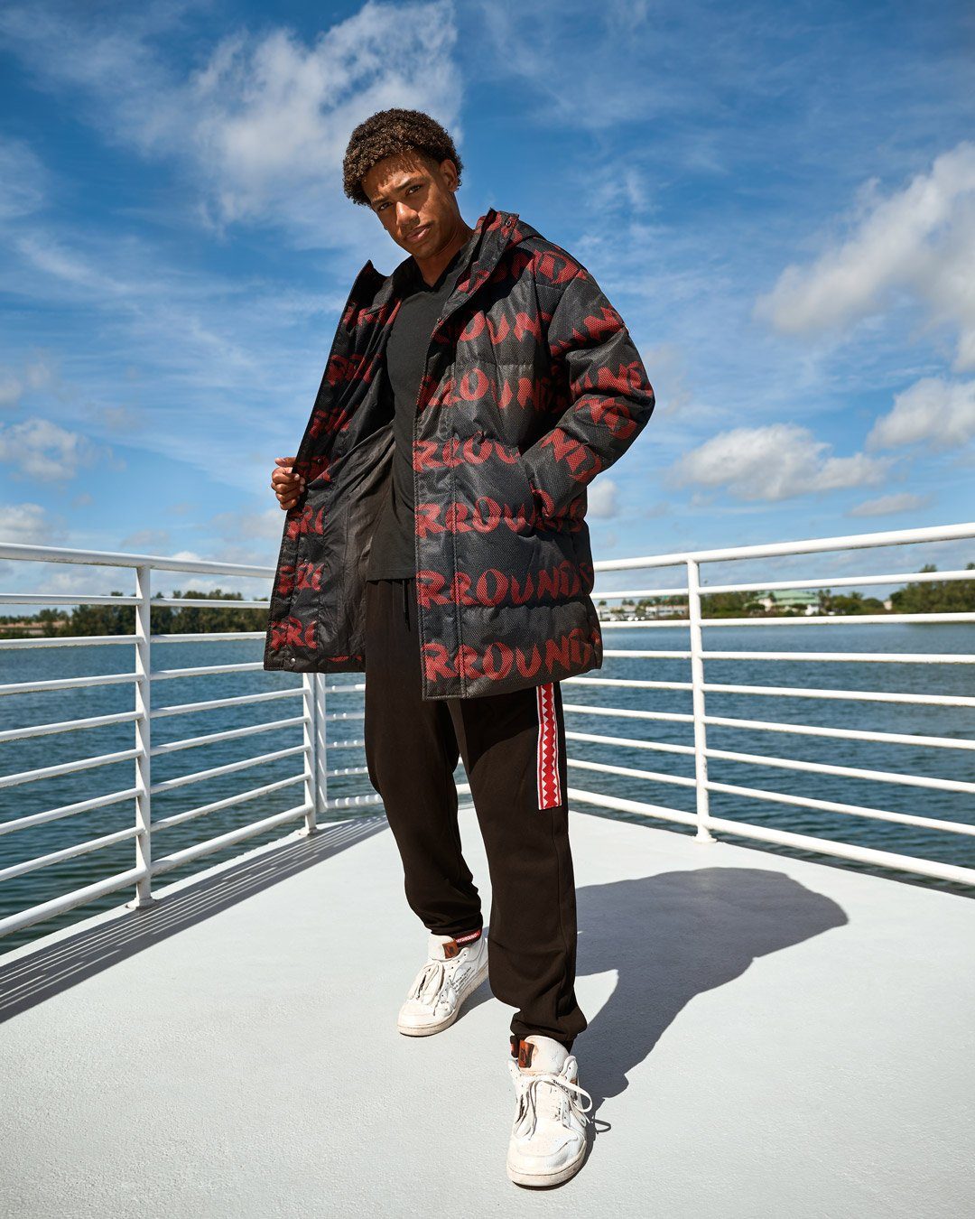 SPRAYGROUND® APPAREL SG GRAFFITI PUFFER JACKET BLACK