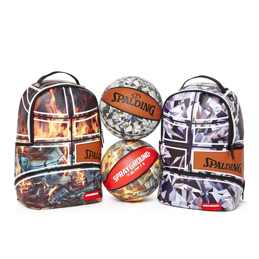 SPRAYGROUND® BACKPACK SPALDING X SPRAYGROUND FIRE MONEY BACKPACK