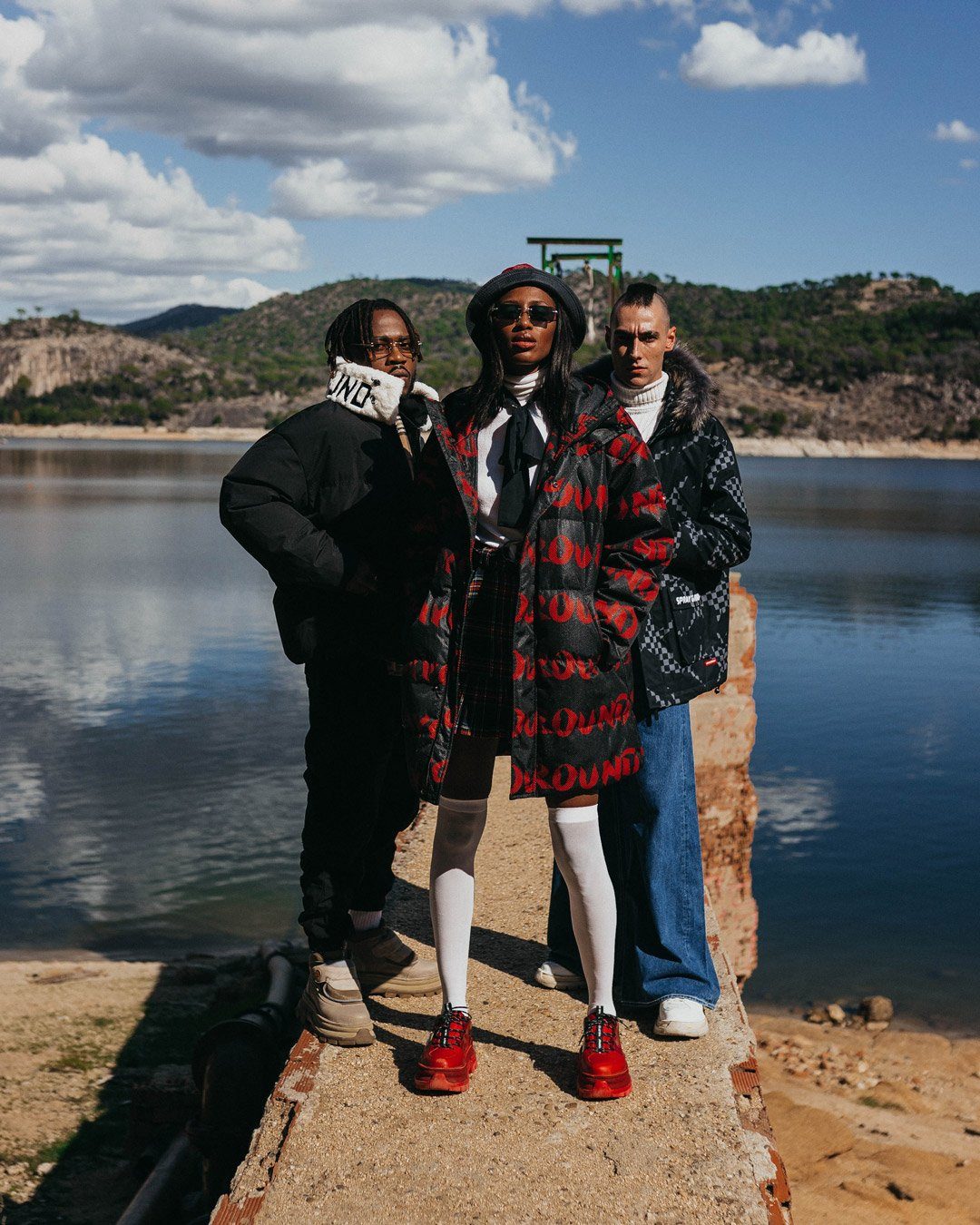 SPRAYGROUND® APPAREL SG GRAFFITI PUFFER JACKET BLACK