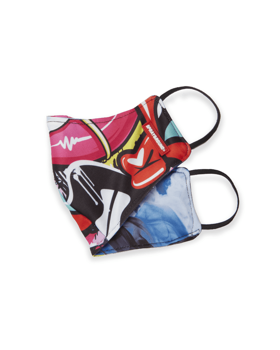 SPRAYGROUND® FASHION MASK MYSTERY REVERSIBLE MASK (FORM-FITTING)