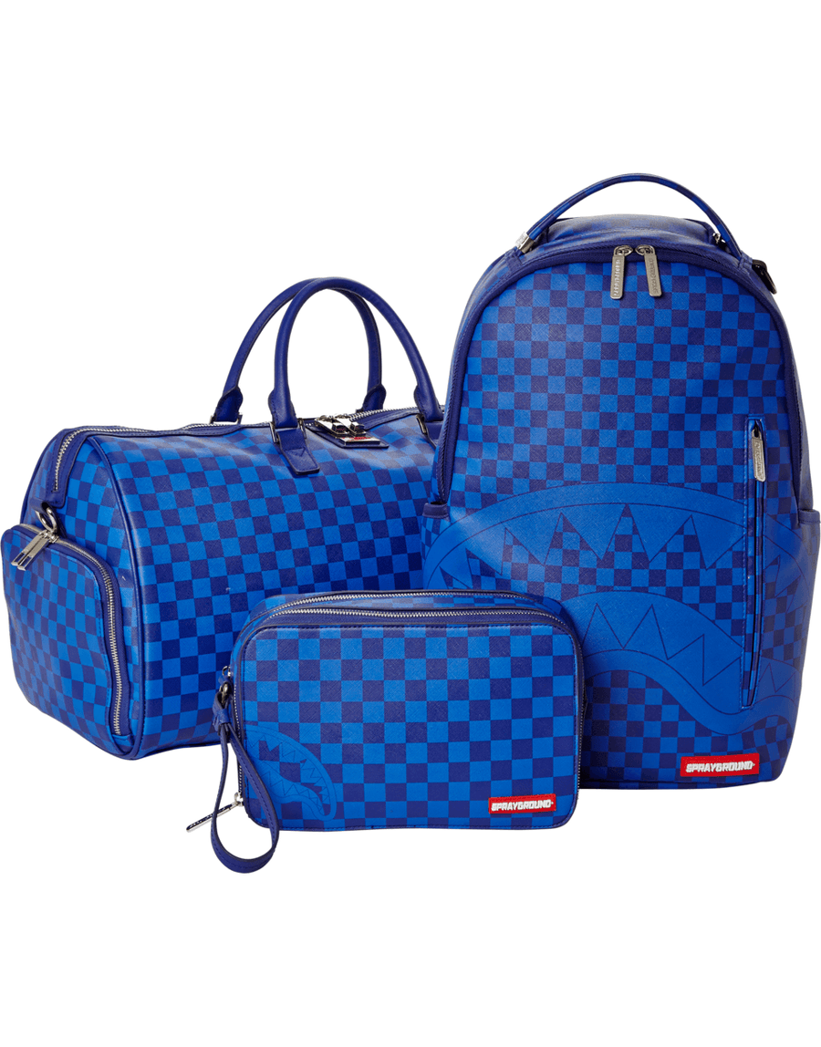 sprayground backpack blue