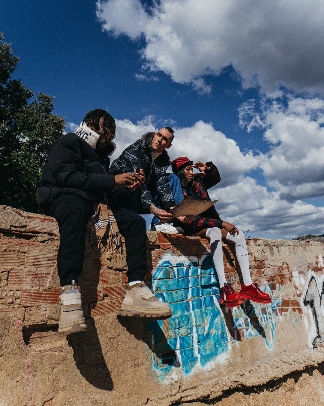 SPRAYGROUND® APPAREL SG GRAFFITI PUFFER JACKET BLACK