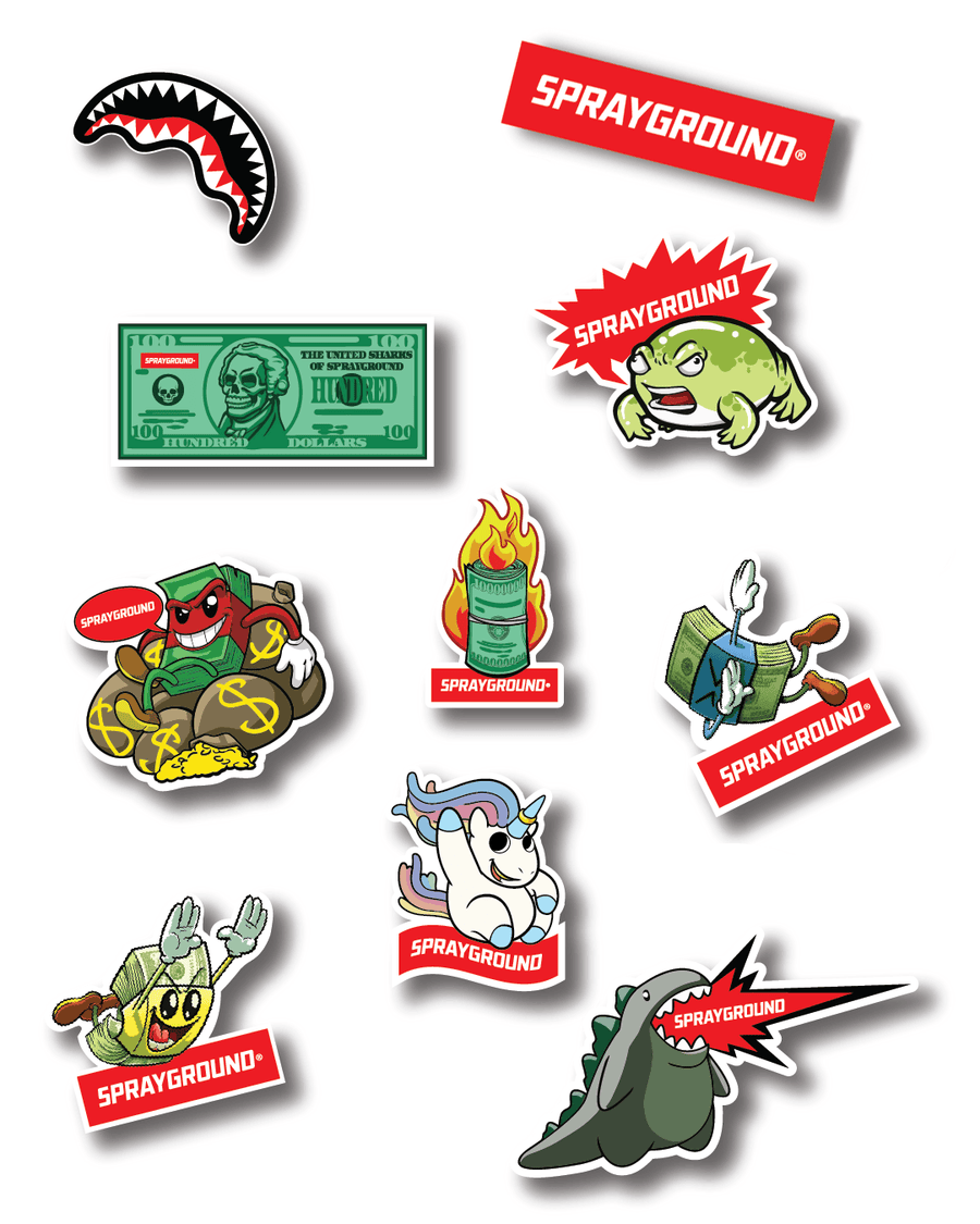 SPRAYGROUND® STICKERS SPRAYGROUND STICKER 10 PACK