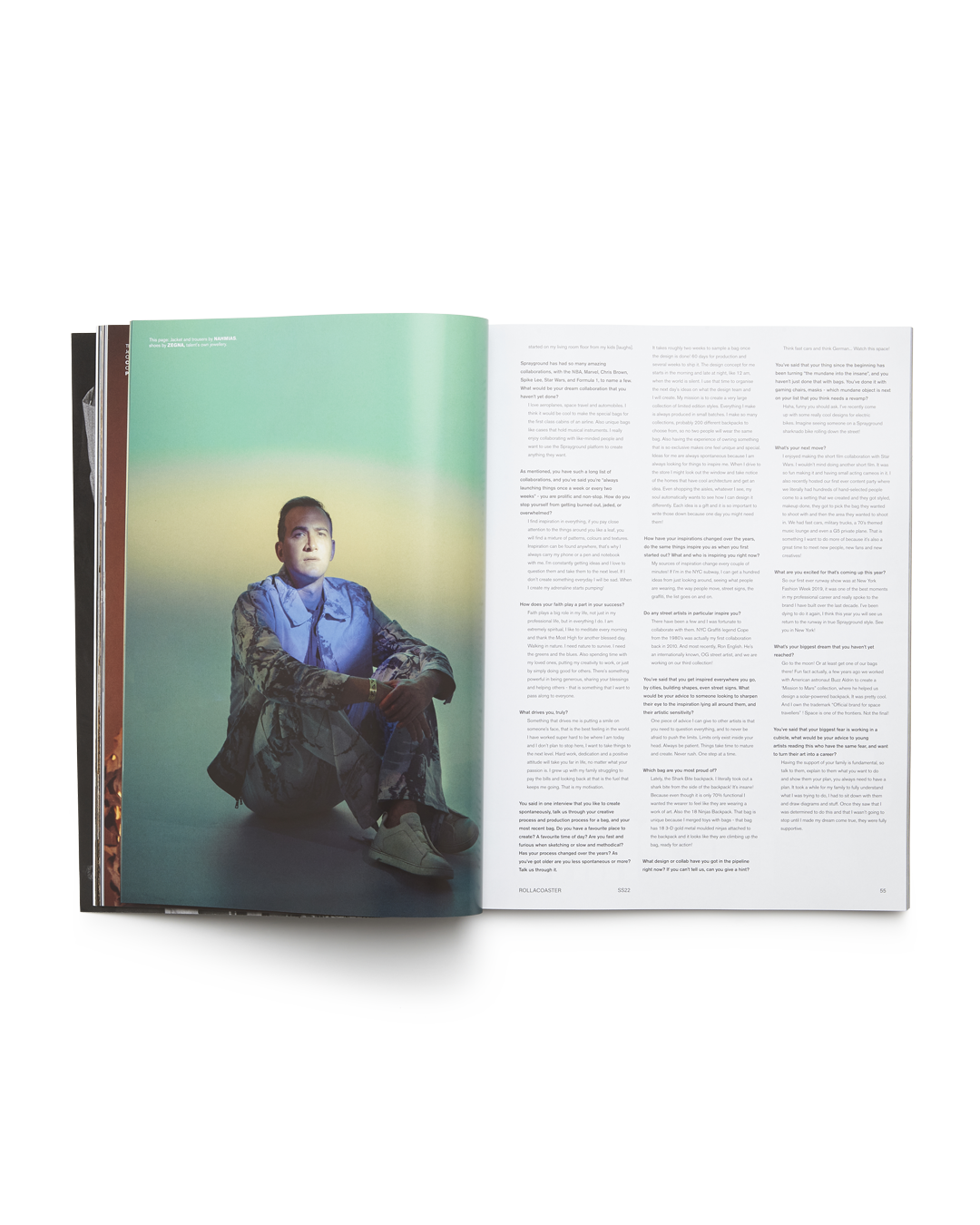 SPRAYGROUND® Magazines ROLLACOASTER MAGAZINE DBD INTERVIEW COVER LIMITED EDITION UK PRINT