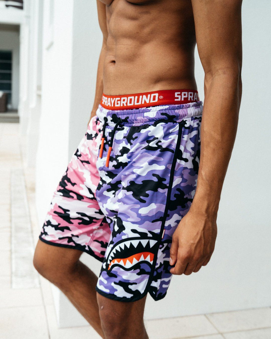 SPRAYGROUND® SWIM SPLIT CAMO CORTO SWIM TRUNKS