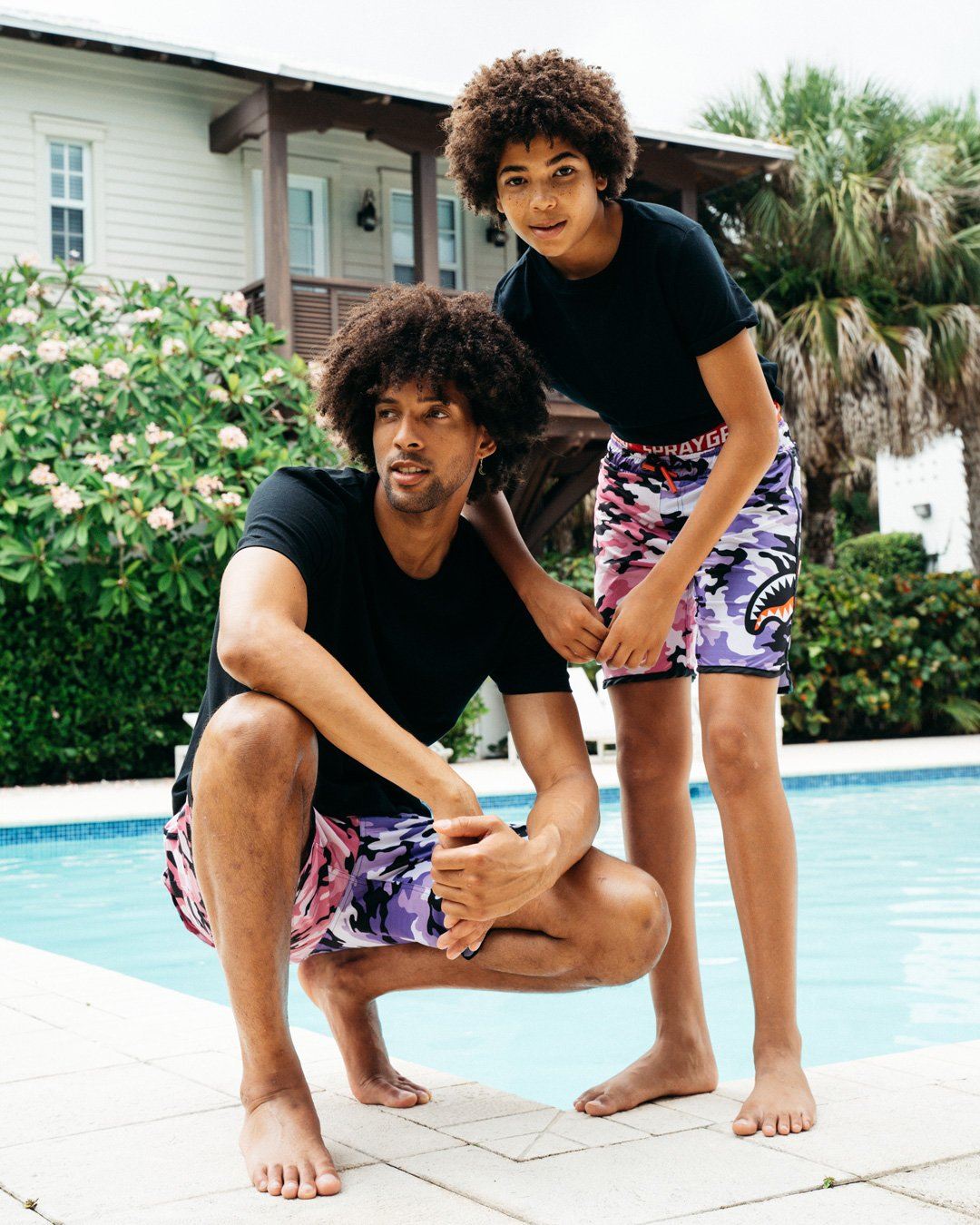SPRAYGROUND® SWIM SPLIT CAMO CORTO SWIM TRUNKS