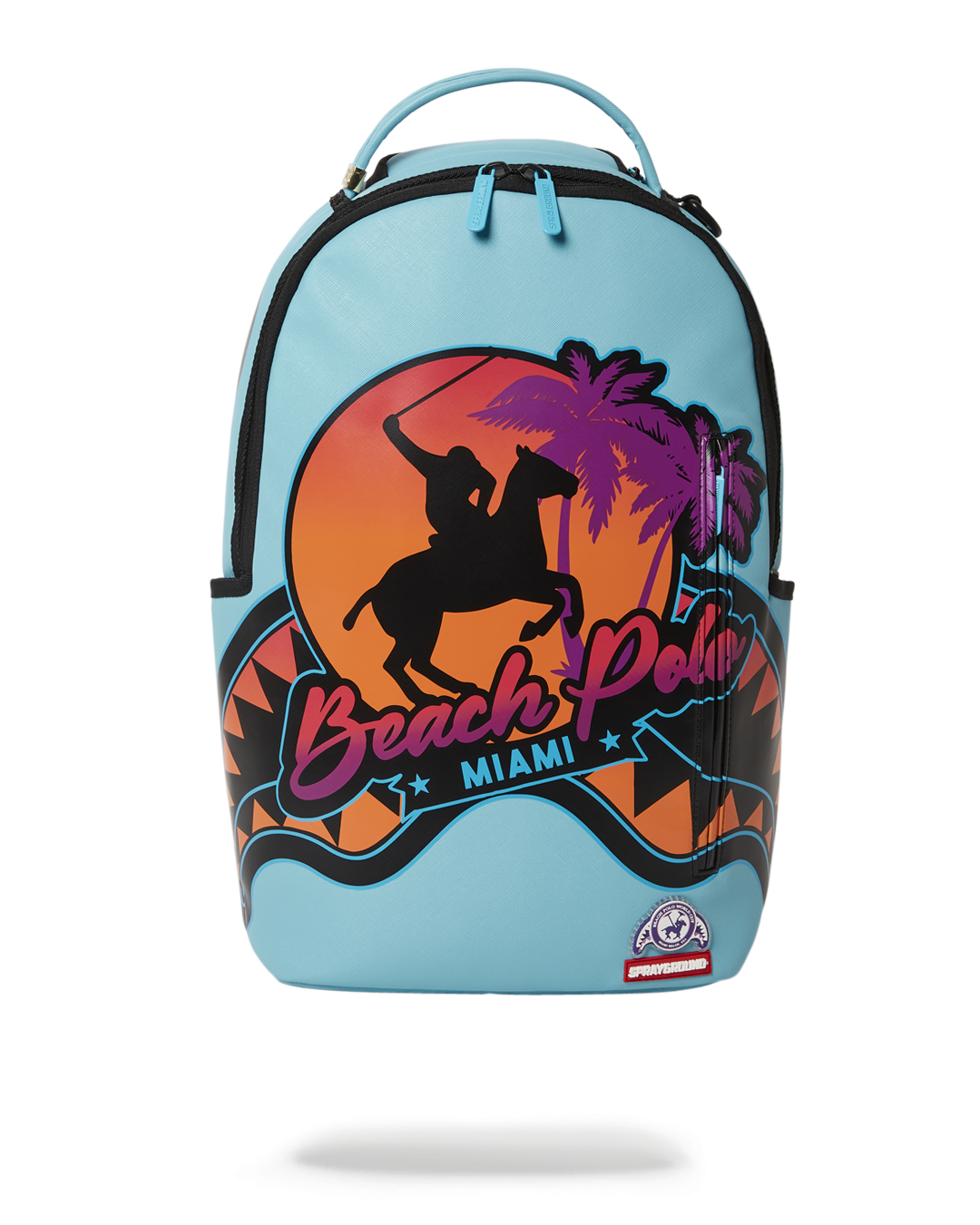 SPRAYGROUND® BACKPACK MIAMI BEACH POLO COLLAB BACKPACK (DLXV-SKY)