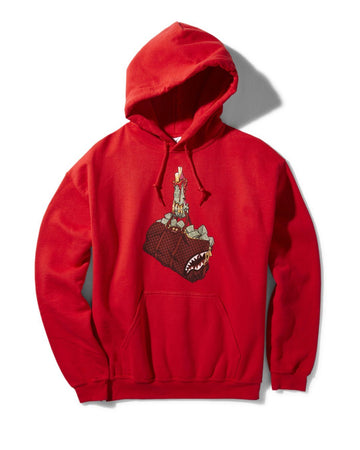 SPRAYGROUND® OUTERWEAR HOUSE OF VILLAINS HOODIE (RED)