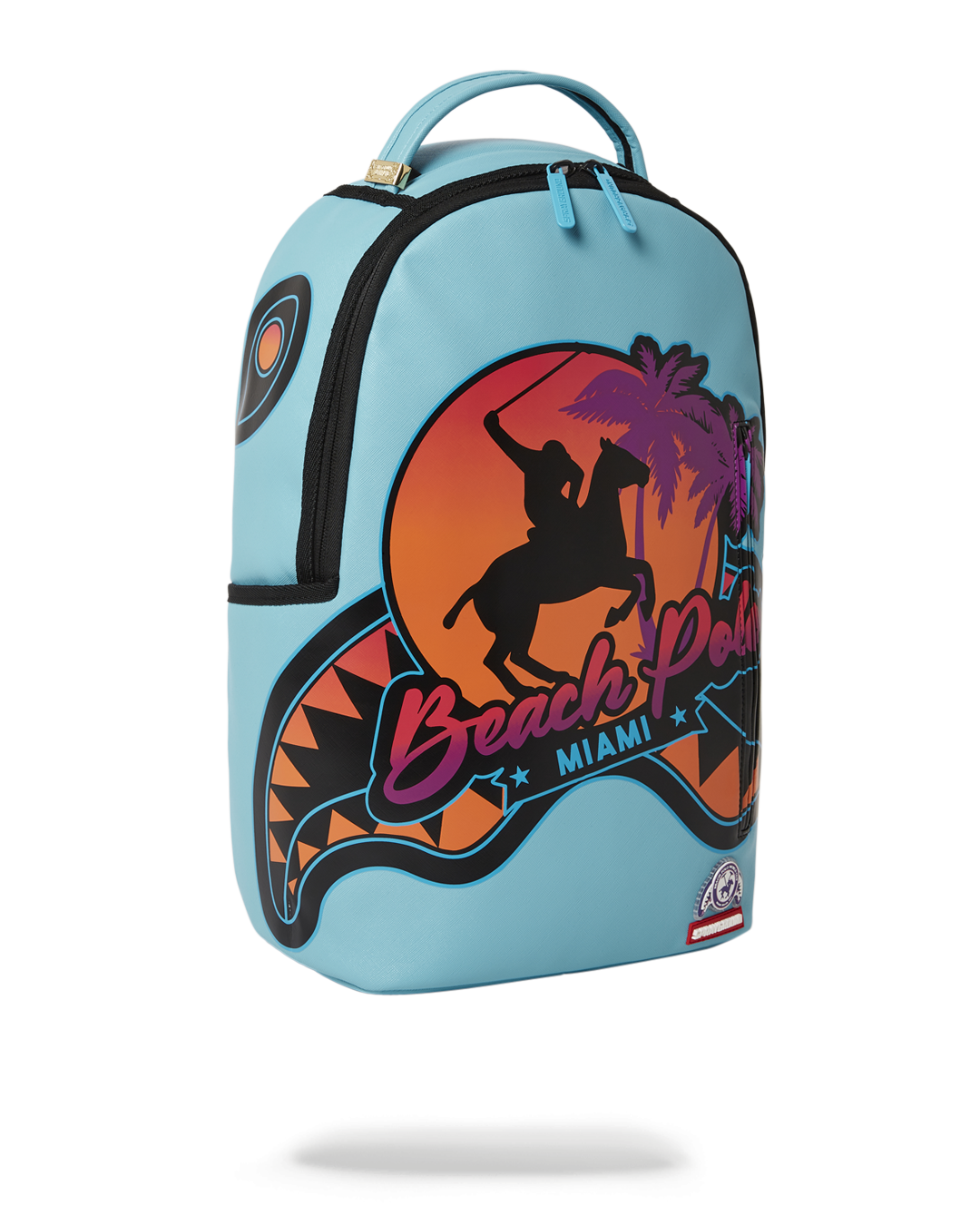 SPRAYGROUND® BACKPACK MIAMI BEACH POLO COLLAB BACKPACK (DLXV-SKY)