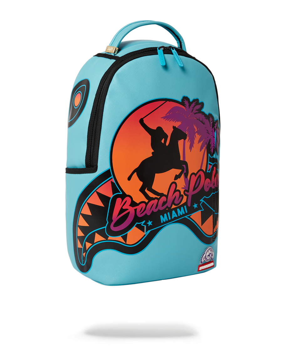 SPRAYGROUND® BACKPACK MIAMI BEACH POLO COLLAB BACKPACK (DLXV-SKY)