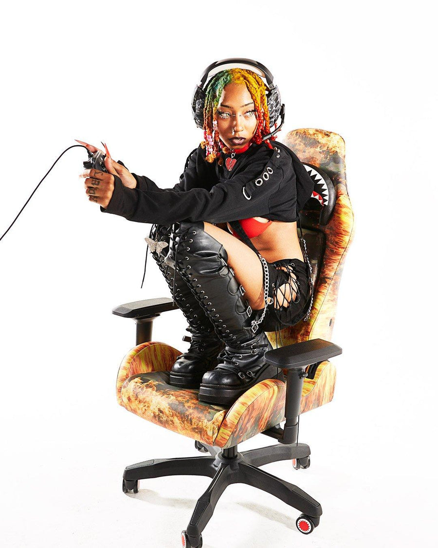 SPRAYGROUND® GAMING CHAIR FIRE CAMO GAMING CHAIR - SUPER RARE