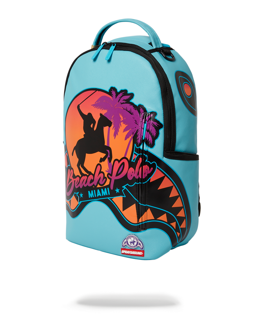 SPRAYGROUND® BACKPACK MIAMI BEACH POLO COLLAB BACKPACK (DLXV-SKY)