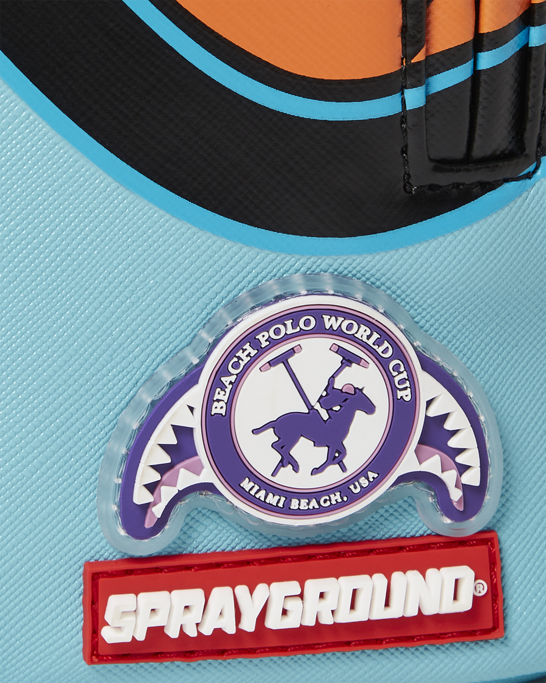 SPRAYGROUND® BACKPACK MIAMI BEACH POLO COLLAB BACKPACK (DLXV-SKY)