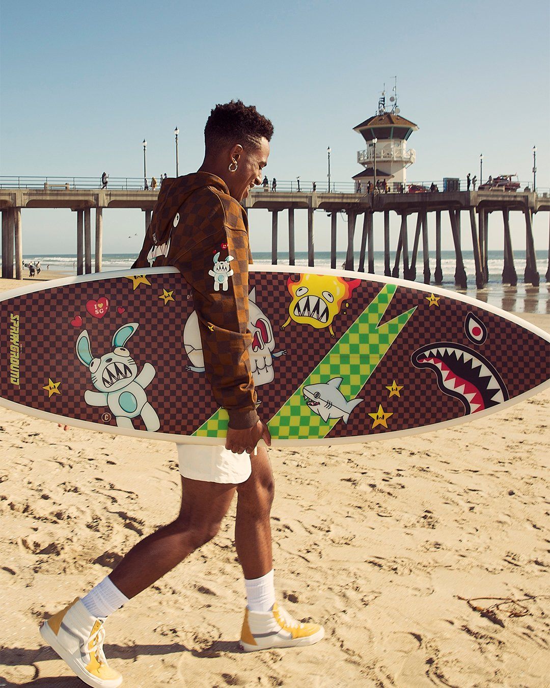 SPRAYGROUND® 1OF1 WTF SURFBOARD