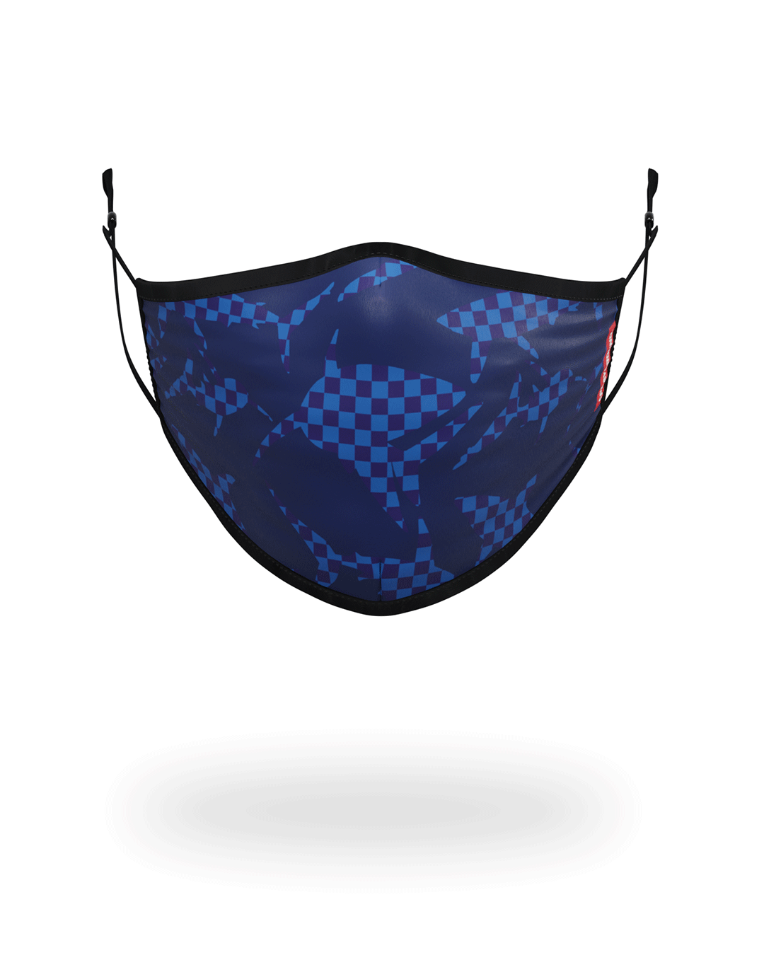 SPRAYGROUND® FACE MASK SHARK CHECK (BLUE) FACE MASK