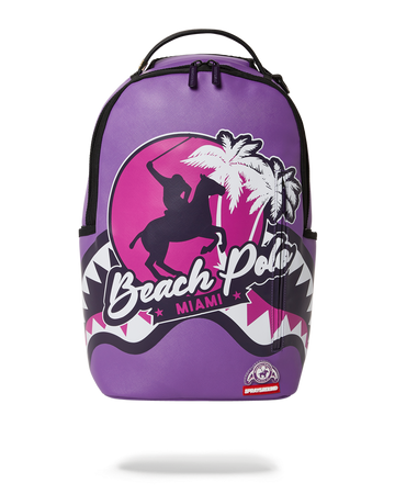 SPRAYGROUND® BACKPACK MIAMI BEACH POLO COLLAB BACKPACK (DLXV-PURPLE)