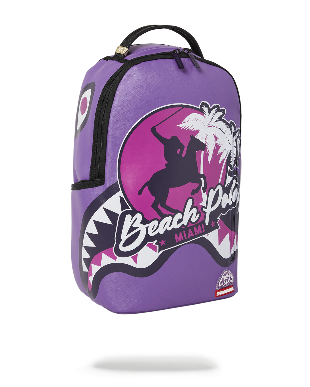 SPRAYGROUND® BACKPACK MIAMI BEACH POLO COLLAB BACKPACK (DLXV-PURPLE)