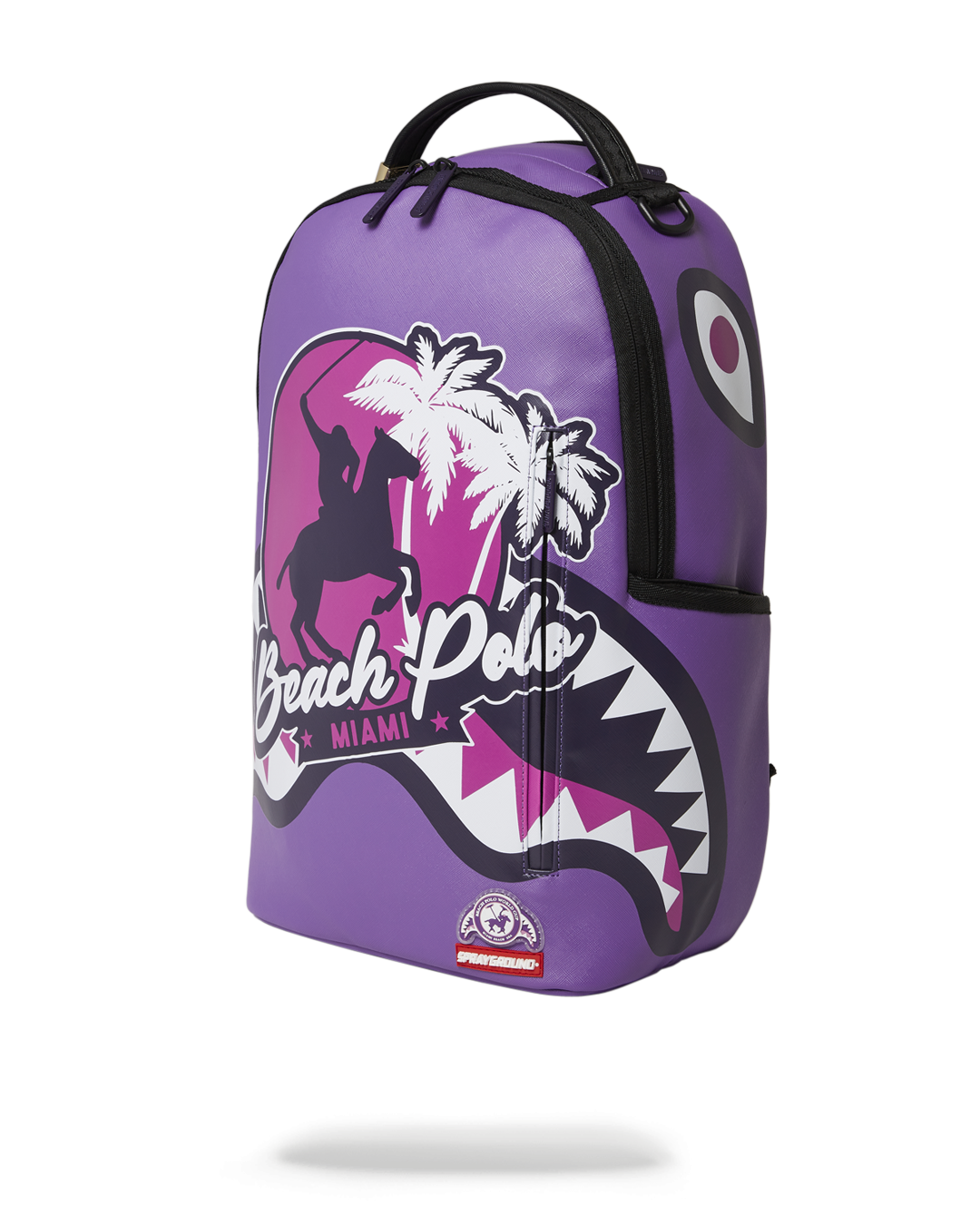 SPRAYGROUND® BACKPACK MIAMI BEACH POLO COLLAB BACKPACK (DLXV-PURPLE)