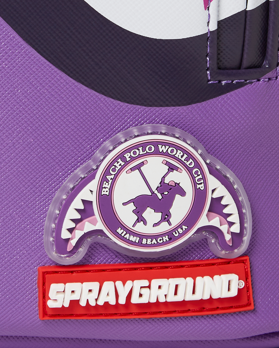 SPRAYGROUND® BACKPACK MIAMI BEACH POLO COLLAB BACKPACK (DLXV-PURPLE)