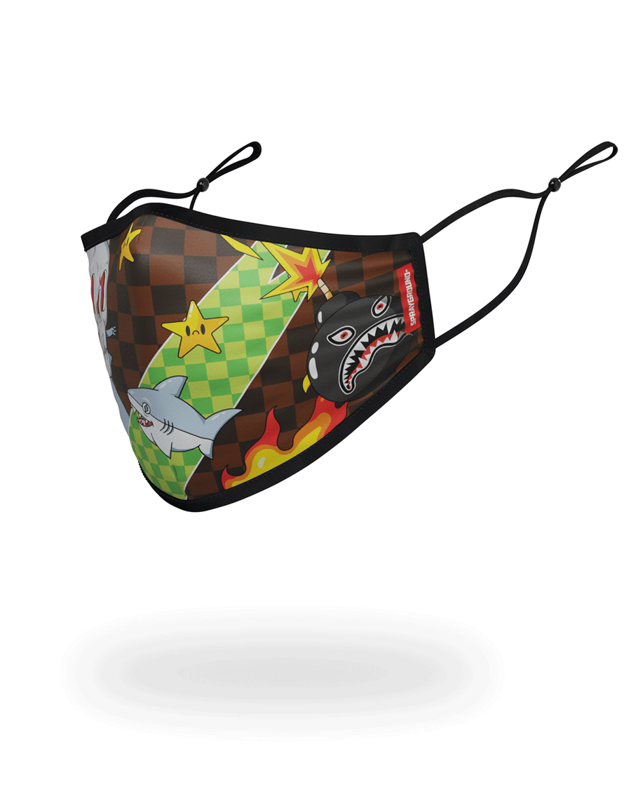 SPRAYGROUND® FASHION MASK WTF THUNDER SHARK FACE MASK