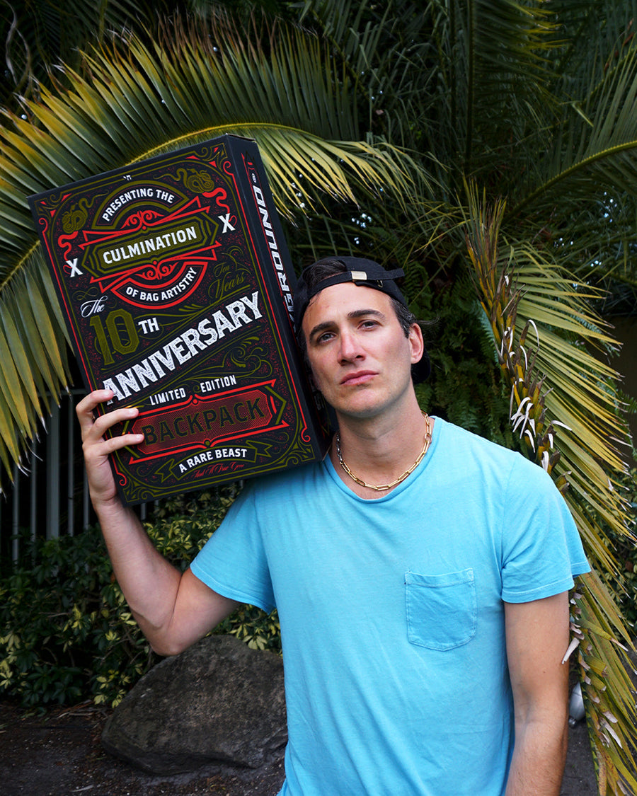 SPRAYGROUND® BACKPACK THE 10 YEAR HUSTLE BACKPACK. MYSTERY BOX. NUMBERED 1 OF 100