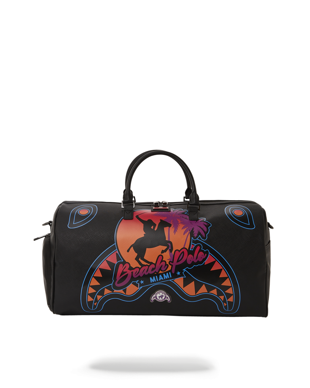 SPRAYGROUND® DUFFLE MIAMI BEACH POLO COLLAB DUFFLE (BLACK)