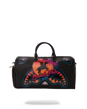 SPRAYGROUND® DUFFLE MIAMI BEACH POLO COLLAB DUFFLE (BLACK)