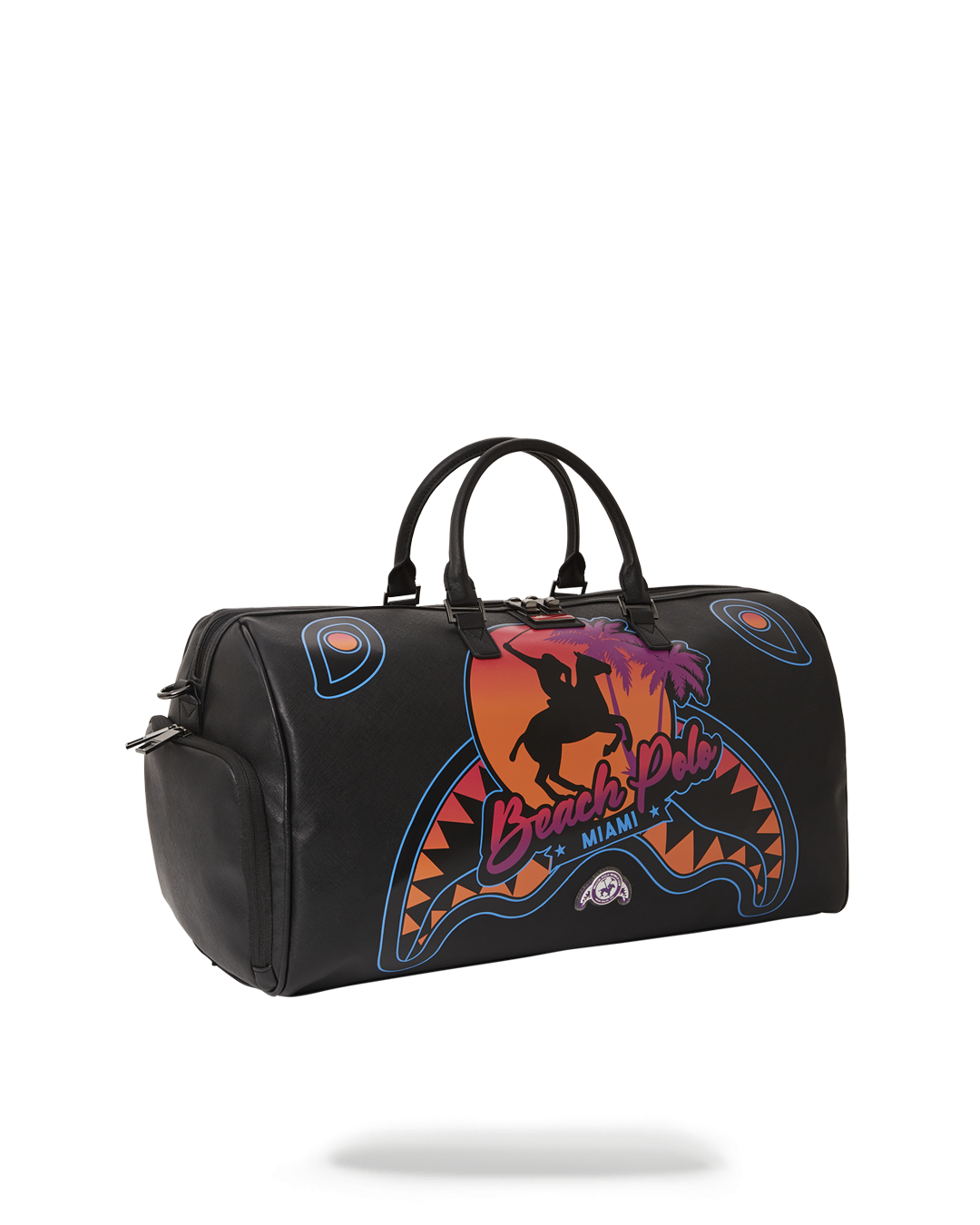 SPRAYGROUND® DUFFLE MIAMI BEACH POLO COLLAB DUFFLE (BLACK)